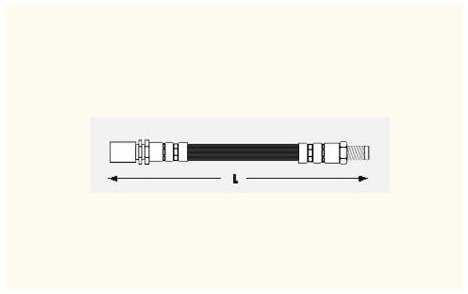 Rear Center Brake Hose 81-83 FJ40 Toyota Pickup and 4Runner-0