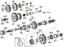 Input Shaft Bearing for Toyota Land Cruiser FJ40 FJ45 FJ55 Transfer Case-21765