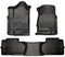 2014-2015 Chevy Silverado Ext Cab Front Rear Floor Mats HuskyLiner WeatherBEATER-0