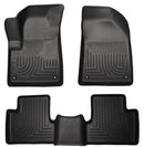 2014 Jeep Cherokee Floor Mats Black Husky Liners WeatherBEATER Front Rear-0