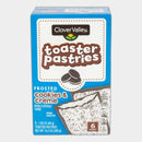 2 Boxes Clover Valley Frosted Cookies & Crème Toaster Pastries, 6 ct