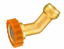 A01-0019VP Hose Saver 45° Brass Lead-Free Carded Camper RV Travel Trailer