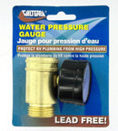 A01-0110VP Water Pressure Gauge Brass Lead-Free Carded Camper RV Travel Trailer