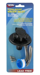 A01-0168BKVP Water Inlet 2-3/4" Flange MPT Black Carded Camper RV Travel Trailer