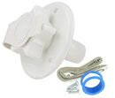 A01-0168VP Water Inlet 2-3/4" Flange MPT White Carded Camper RV Travel Trailer