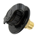 A01-0169LF Water Inlet 2-3/4" Flange MPT Black Bulk Camper RV Travel Trailer