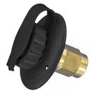 A01-0175LF Water Inlet 2-3/4" Metal Flange FPT Black Camper RV Travel Trailer