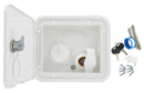 A01-2000VP Gravity/Brass City Water Inlet Hatch White Camper RV Travel Trailer