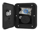 A01-2002BKVP Universal Gravity Inlet Hatch Black Carded Camper RV Travel Trailer