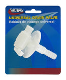 A01-2025VP Universal Drain Valve Barbed Carded Single Camper RV Travel Trailer