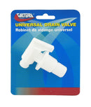 A01-2026VP Universal Drain Valve Threaded Carded Single Camper RV Travel Trailer