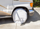 A10-1200 All Weather RV Tire Cover Pair White 24" Boxed Camper RV Travel Trailer