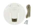 A10-2137VP Cable Hatch Medium Round White Carded Camper RV Travel Trailer