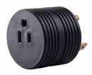 A10-3015ARDVP 30A MALE TO 15A FEMALE ROUND ADAPTER PLUG Camper RV Travel Trailer