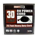A10-3025END Mighty Cord 30Amp Power Cord w/Handle 25' Camper RV Travel Trailer