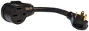 A10-3050FBK Mighty Cord 30AM-50AF Adapter Cord 12" Bulk Camper RV Travel Trailer