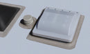 A10-3375 Universal Vent Lid White Boxed Roof Vent Lid Camper RV Travel Trailer