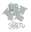 A77040 Awning Accessory Hangers Gray Carded Set of 6 Camper RV Travel Trailer