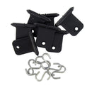 A77041 Awning Accessory Hangers Black Carded Set of 6 Camper RV Travel Trailer