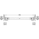 Rear Left Inner Brake Hose Audi A6 1998-2001