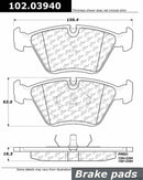 Front Brake Pad Set for BMW 525i 535i 735i 735iL 750iL L7 M5