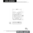Rear Brake Pad Set for Mercedes-Benz 300CE 300E 300SL 300TD 300TE 400E 500E