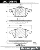 Front Brake Pad Set Volkswagen Golf Jetta Passat 1996-1999