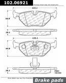 Rear Brake Pad Set for BMW 525i 528i 530i 540i E39