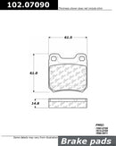 Rear Brake Pad Set Saab 9-3 9-5 900 1997-2001