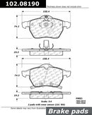 Front Brake Pad Set Saab 9-3 9-5 900 1997-2001
