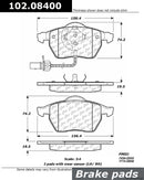Front Brake Pad Set Volkswagen Passat 1999-2001