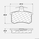 Rear Brake Pad Set Audi 100 Quattro 200 4000 5000 80 90 A4 A6 A8 Coupe 1980-2001
