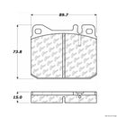 Front Brake Pad Set for Mercedes-Benz 280SEL 300CD 300D 300SD 300TD 350SL 450SE