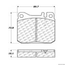 Front Brake Pad Set for Mercedes-Benz 300SDL 300SE 300SEL 300TD 350SD 350SDL
