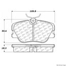 Front Brake Pad Set for Mercedes-Benz 190E 260E 300CE 300D 300E 300TD 300TE