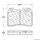 Front Brake Pad Set for Mercedes-Benz E320 E500 SL320 SL500 SL600