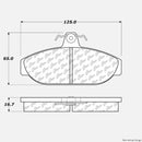 Front Brake Pad Set for Volvo 740 745 760 780 1983-1991