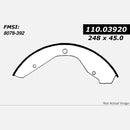 Front Brake Shoe Volkswagen Super Beetle 1975-1979