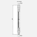 Front Brake Hose for Volvo 740 745 760 780 850 940 960 C70 S70 V70 1983-2001