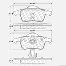 Rear Brake Pad Set for Volvo S60 S70 S80 V70 1999-2001