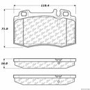 Front Brake Pad Set for Mercedes-Benz 600SL SL600