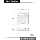 Rear Brake Pad Set for Mercedes-Benz 300SD 300SE 400SE 400SEL 500SEC 500SEL