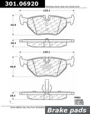 Rear Brake Pad Set for BMW 318i 318is 325i 325is 1992
