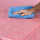 Red White Checkered Tablecloth 54" x 84" with Bench Covers Picnic
