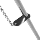 Tripod Campfire Grill 17" Chrome Grate with Lantern Holder Foldable