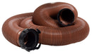 D04-0044 EZ Flush Heavy Duty Drain Hose 20' Bronze Camper RV Travel Trailer