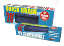 D04-0046 Quick Drain Hose Standard 20' Blue Boxed Camper RV Travel Trailer