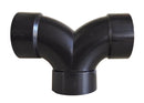 D50-3047 DWV Double 1/4 Bend 3" Hub 3 Inch Hub Plastic Camper RV Travel Trailer