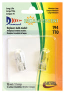 DG71214VP Std Bulb 194 T10 W2.1×9.5d 4W 2 Pack 4 Watt Camper RV Travel Trailer