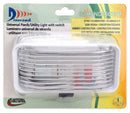 DG71253VP Std Porchlight Rectangle Switch White Snap In Camper RV Travel Trailer